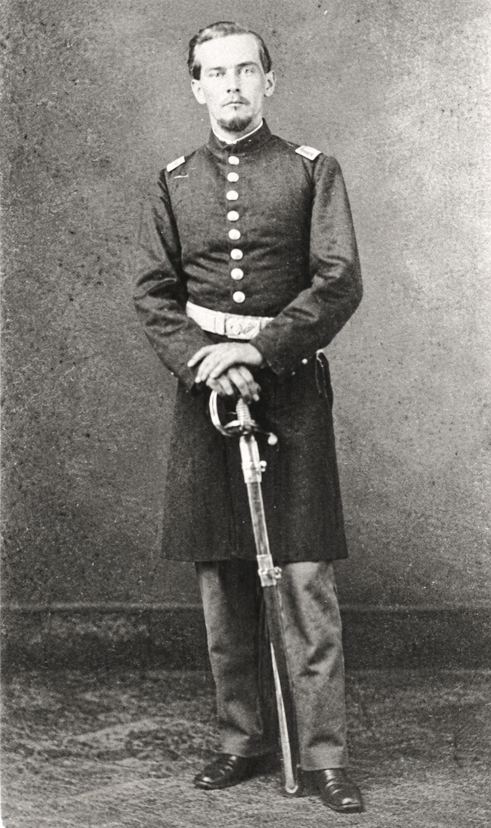 Historical portrait of Civil War veteran and Medal of Honor recipient George V. Kelley