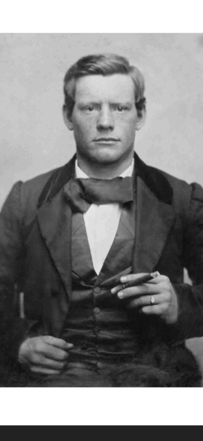 Wedding portrait of Civil War veteran Silas Soule